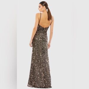 Ieena for Mac Duggal Black Sequin Gown – Size 4